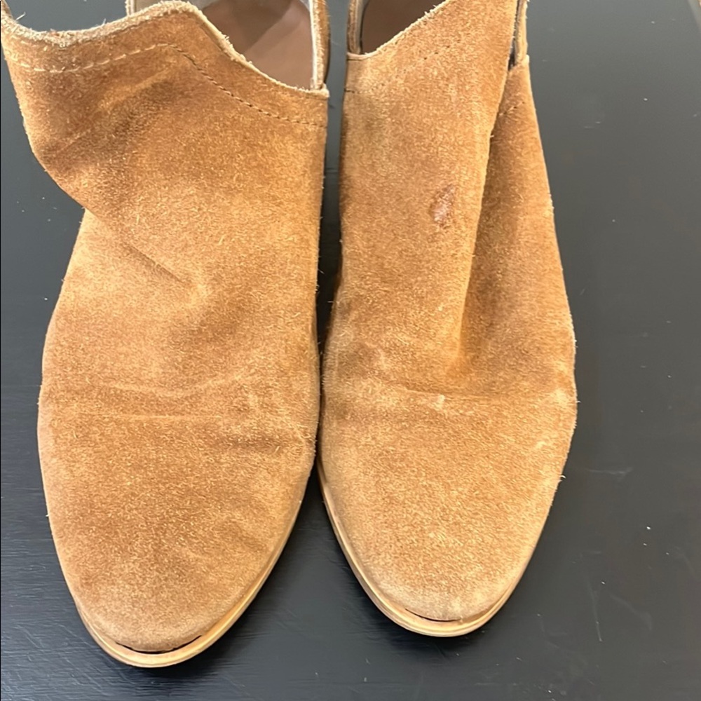 Tan Suede Women's Ankle Boots